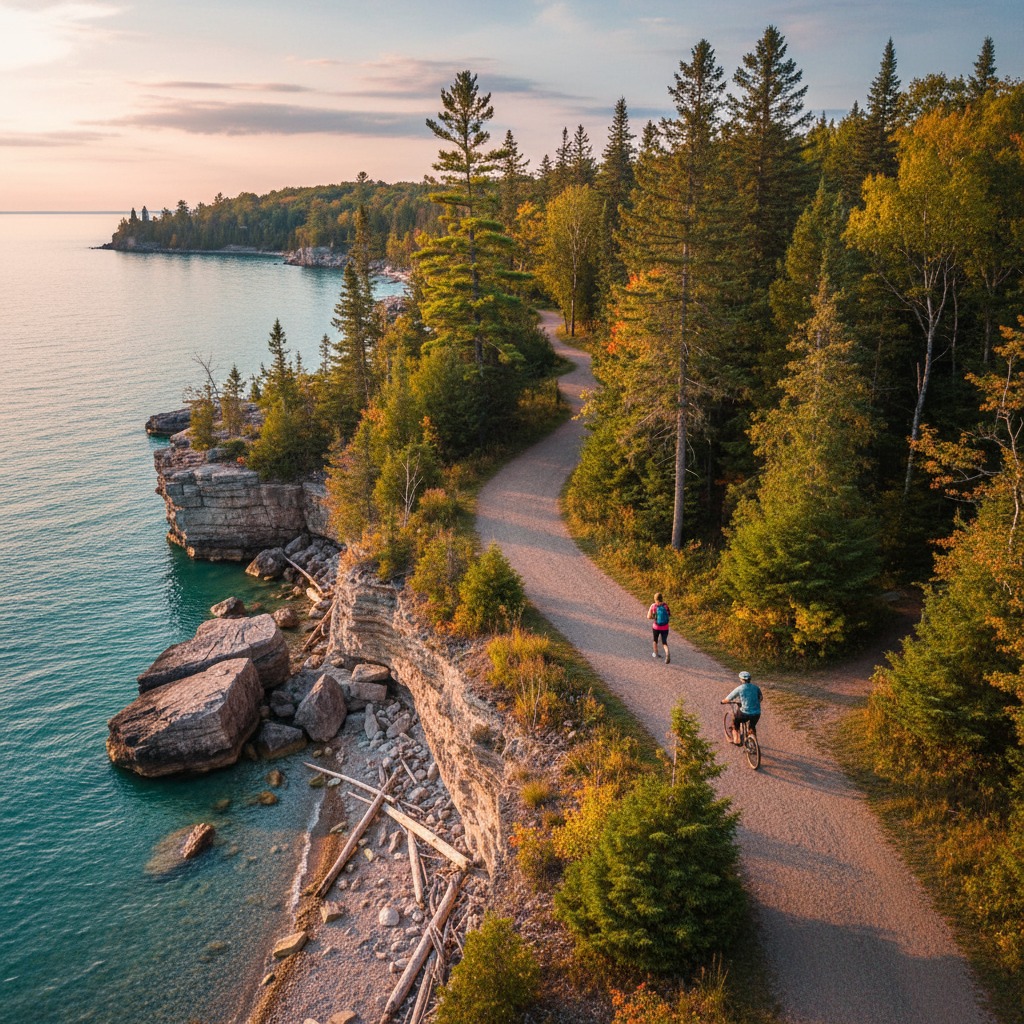Lakeshore trail in Kincardine